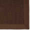 casa pura® Sisal Teppich aus Naturfasern | Dunkelbraun | mit Bordüre aus Baumwolle | pflegeleicht | Größe wählbar (160x230 cm)