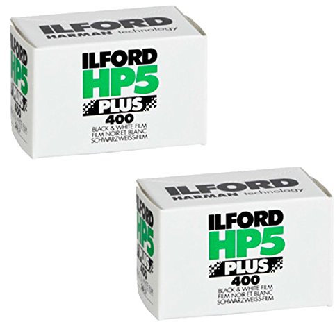 Ilford HP5 Plus Black and White Printer Film, 35 mm, ISO 400, 36 Poses 2-Pack