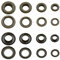 GETMORE Parts Ösen mit Gegenscheiben, Messing-Ösen, Metallöse, Rundöse mit Scheibe, Messing, rostfrei - 50 Stück (10 mm, antik)