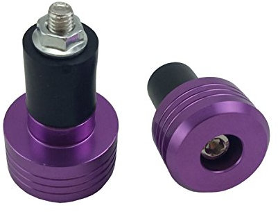 Okstno - Tappi per manubrio da moto, in alluminio CNC, 1,8 cm, colore: viola