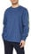 Carhartt Men's Relaxed Fit Heavyweight Long-Sleeve Logo Sleeve Graphic T-Shirt, Dark Cobalt Blue Heather, S
