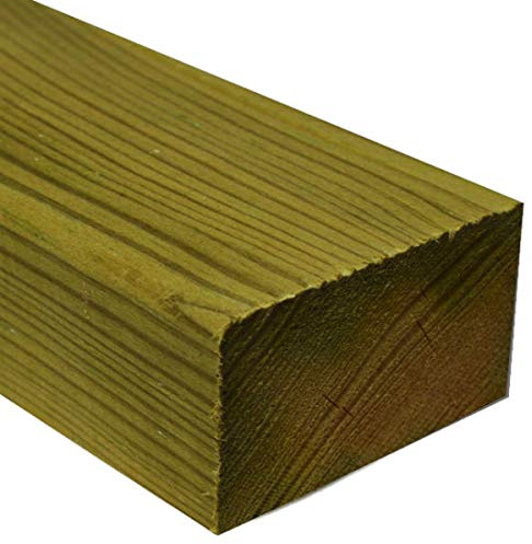 Pressure Treated Softwood Timber 4 x 2 (100mm x 47mm) - 3.0 Metres (Pack of 4)