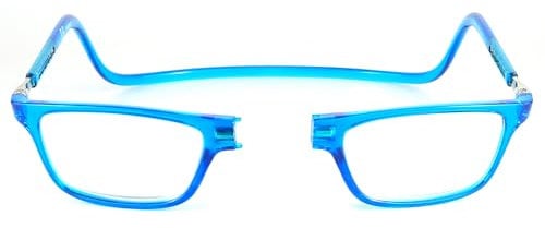 NEW VISION Lesebrille mit Magnetverschluss, Lesebrillen, Bequem Magnetverschluss Vorne, Reading Glasses NV2904, Lesebrille 1,5 (Blau, 1.5)