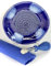 BonCera, All-in-one 4pcs Premium Ceramic Garlic Grater Set - Hand-Made, Blue Glazed Design Grater Plate w/Garlic Peeler, Gathering Brush, Display Stand, It's Also Grating Turmeric, Ginger, and More,