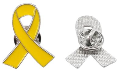 Yellow Ribbon Suicide Prevention Awareness Enamel Pin Badge Brooch UK Proud Pride Ambulance Hero