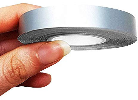 4R Quattroerre.it 10493 Trim Stripes Strisce Adesive per Auto, Argento, 10 mm x 10 mt