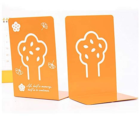 Netter Metall Bookend Creative Book Ends Bracket Griffige Buch End Wohnzimmer, Büro, Buch Stopper Wohnkultur Stationery (Color : Tree)