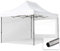 TOOLPORT Faltzelt Faltpavillon Pavillon 3x4,5m - mit 2 Seitenteilen (Panoramafenster) Premium Dach Partyzelt weiß
