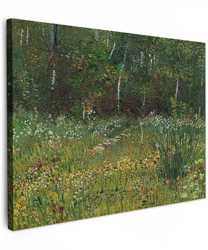 MuchoWow© Leinwand Bilder, Einzigartige Wanddeko mit Rahmen, Asnières | 120x90 cm - Vincent van Gogh, Wandbilder Wohnzimmer, Deko Schlafzimmer