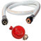 KEMPER - Kit Détendeur gaz Propane 37 mbar + Tuyau gaz flexible 1.00 m Barbecues Planchas Chauffages gaz