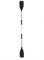 EBTOOLS Remo de kayak, 2 piezas de remo de canoa, palas de remo, palas de remo para kayak, canoa y barco, diseño desmontable