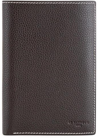 Le Tanneur, portefeuille, porte cartes, en cuir, charles, homme, 11 compartiments cartes, 2 poches billets, 3 poches format carte d'identité, poche à monnaie zippée, anti-rfid, porte-billets, vertical