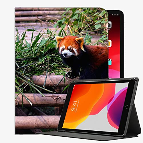 Fall für iPad 9.7 2018/2017, Red Panda Treppen Gebäude Case Slim Shell-Abdeckung für iPad 9,7 Zoll