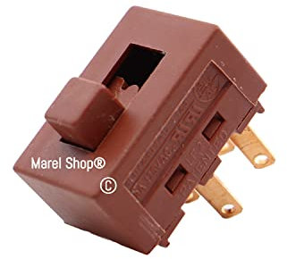 Marel Shop® - Interruttore Luce Cappa 0-I Scorrevole 4 Contatti Dimensioni 2,3 x 1,5 cm per Cappa compatibile con Elica per modelli: TILLY04K2 - K20SL3V1AGRF60 - TILLY0201K20SL3V1AIXA6