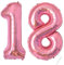 Palloncini compleanno 18 anni-40 pollici-Decorazioni compleanno di un ragazzo e una ragazza di 18 anni Rosa-Pallone gonfiabile in foil d'oro 18 anni.