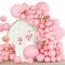 Palloncini Rosa, 120 Pezzi Kit Arco Palloncini Pastello Rosa, 18 12 10 5 Pollici Ghirlanda Palloncini Compleanno Matrimonio Battesimo Bambino Laurea Festa Decorazioni