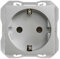 SIMON 270 | Base de enchufe schuko aluminio 20000432-093