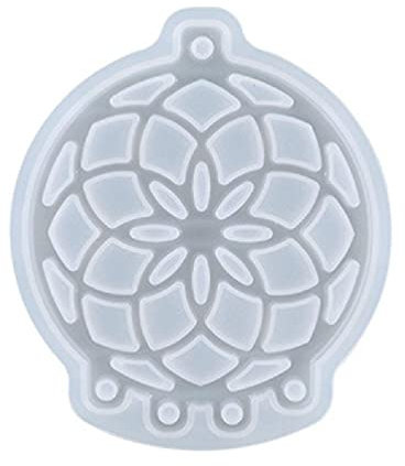 Resin Mold Silicone Mold Dream Catcher Keychain Pendant Leaf Resin Accessory Tool DIY Wall Hanging Art Craft Earring Silicone Mold Set for Resin