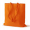 AllBags Baumwolltasche 380 x 420 mm mit langen Griffen 70 cm, Einkaufstasche, Alltagstasche, arbeitstasche damen, strapazierfähige stofftasche kindergarten, jutebeutel (10 er-Pack, Orange)