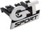 1 x ABS-Chrom-GT-Sport-Frontgrill-Abzeichen-Emblem, kompatibel mit B5 Touran Bora, Auto-Styling-Autoaufkleber