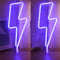 Neon Lightning 2 Stück USB oder batteriebetriebenes LED Anime Neonschild für die Wand Schlafzimmer Bar Dekoration neonrosa Licht für Teenager und Mädchenzimmer Spielzimmer Dekoration 2 Stück Lila