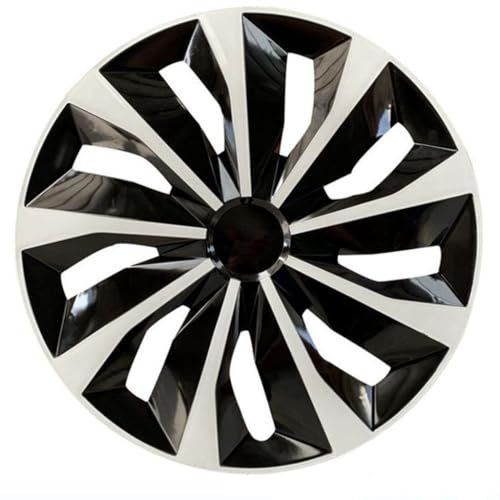 Auto Radkappen für VW Polo GTI 2012-2016,14 15 16 Zoll Radzierblenden ABS Qualitätskunststoff Silber schwarz 4er Set Zubehör,A-14 Inch