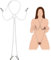 BDSM Nippelklemmen Brustwarzen Nipple Clamps Muschiklemme Einstellbare Halskette, BDSM Bondage Sex Toys, BDSMS Spielzeug Extrem für Frauen Paare Mann (Silber)