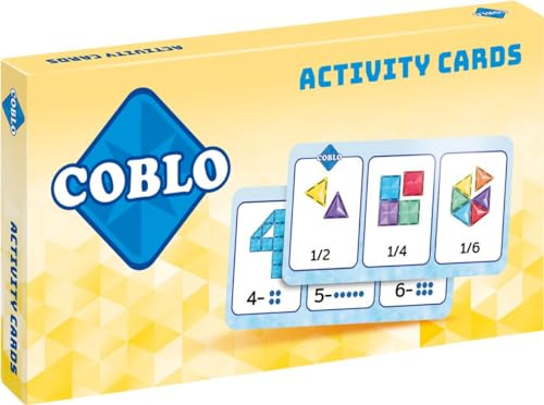 Coblo Aktivitätskarten - 74 Bildungsaufgaben - Geschenk 3 Jahre - Montessori-Spielzeug - Montessori-inspiriertes - Fördert Kreativität & Lernfähigkeiten - STEAM-Bildung - Spielzeug Ab 3 Jahren