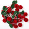 Tsffae Niedliche Bayberry-Girlande, Dekoration, Pompom, Erdbeer-Kirsch-Girlande, DIY-Obst-hängedekoration Für Geburtstag, Hochzeit, Party