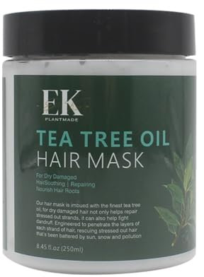 EK Plantmade Teatree oil Hair Mask (250ml). Sulphate & Paraben free. Promotes hair growth and healthy scalp.
