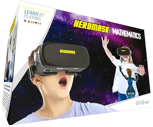 Heromask: Virtual Reality Brille + Sprachen Lernen Kinderspiele [ Geschenke Für Kinder ]: Spanisch, Englisch… Lernspiele für 5-12 Jahre. Pädagogisches Spielzeug (Mathematik)