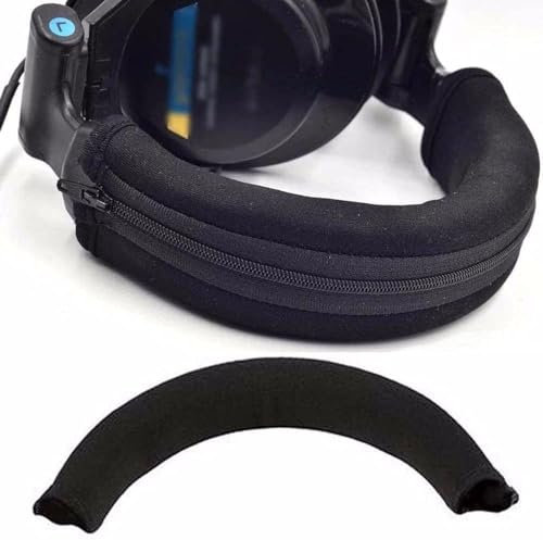 Black Headphone Protector Zipper Headband for Audio Technica ATH MSR7 M20 M30 M40 M40X M50X SX1 Headphone Accessories,Headphones, Earbuds and Accessories Electronics