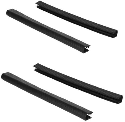 BEAHING Skateboard Deck Guards Protektorschockdämpferung Gummi -Longboard -Stoßstange Schwarze 4pcs, Gummi -Skateboard -Bumpe