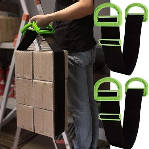 2 Sets Transportgurt Schwerlast, Tragegurte Umzug, 600 LB Max.Tragegurte Für Möbelpacker.Verstellbarer Transportgurt. Für Trageboxen, Matratzen, Bürobedarf, Baumaterialien.Andere Schwere Gegenstände