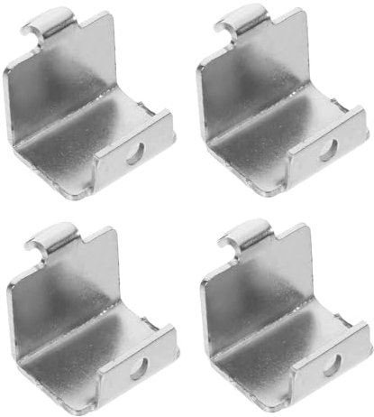 iplusmile 4piezas Ganchos Metálicos Para Estantes De Refrigerador Clips Para Estantes De Congelador Soporte Para
