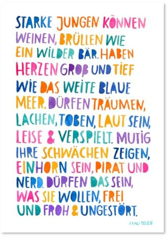 Frau Ottilie Print *Starke Jungen*