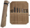 Alleshelfer Messertasche Kochmesser, Messer Rolltasche, Messeraufbewahrung Tasche, Messerrolle mit 7 Fächern Werkzeug Rolltasche, Multifunktionale Tragbare Koch Messer Tasche für Küchenmesser
