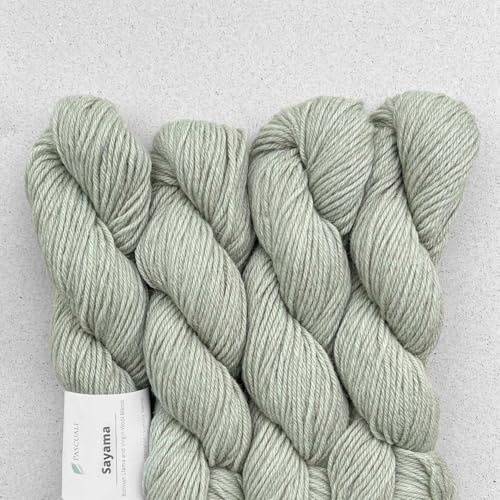 Pascuali Sayama 50% Schurwolle 50% Lamawolle Baby Lama Farbe Pistazie 50g