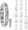 Greenyre 17PCS Italian Charm Bracelet Charms Set,Italian Charms Silber 9mm DIY italienische Armband mit Starter-Armband und Öffnungswerkzeuge,Italian Style Charms Für Damen