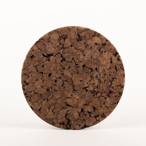 INNA-Glas Untersetzer Presskork MANARA, rund, dunkel, 1,8cm, Ø25cm | Korkuntersetzer