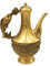 perfk Teekanne aus Messing, Teekessel, stabil, multifunktional, Vintage-Stil, Wasserkrug, Ornament für Schlafzimmer, Schreibtisch, Wohnzimmer, Büro, Fisch