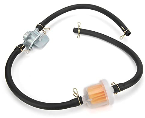 Watris Veiyi Benzinschlauch 6mm, Benzinfilter Roller, Motorrad Benzinschlauch Kit, Schließventil, für Auto Motorrad Roller