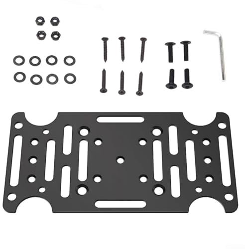 Staffa di montaggio per cassetta postale, staffa di montaggio in acciaio resistente, piastra hardware per installazione per pali cavi in legno 4x4