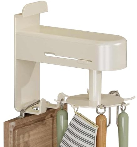 Hooks for Kitchen Utensils | Rotatable Kitchen Storage Hooks - No Drill Wall-Mounted Spatula Hanger for Spoon Chopping Board Towel Homeowners Study Bedroom Bathroom