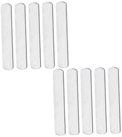 DECHOUS 10pcs Weighted Steel Bars for Fitness Training Each Exercise Weight Plates for Leg Arm Straps and Vests Polished Head Design Easy to Install for Strength and Running Workouts