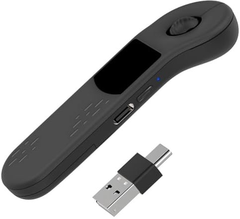 Pinafresa D13 Pro Air Mouse with Touchpad Wireless PPT Pointer Bluetooth 2.4G Remote Control for Tablet/for Camera for PowerPoint A