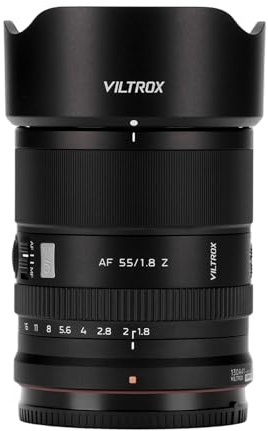 VILTROX 55mm F1.8 Z APO Objektiv, AF 55mm f/1.8 EVO Objektiv für Nikon Z | AF 55/1.8 Z, Autofokus Vollformatobjektiv mit großer Blende für Nikon Z5ii Z30 ZFC Z6ii Z7ii Z6iii Z9 Z8 ZF Z6 Z50 Z7 ZR