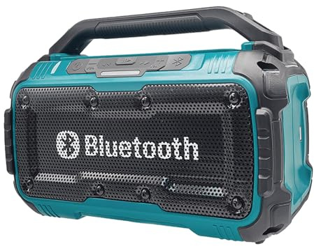 Altavoz inalámbrico para baterías Makita de litio de 18 V, altavoz Bluetooth con doble altavoz, panel de control intuitivo, para el hogar y fiestas (sin batería)