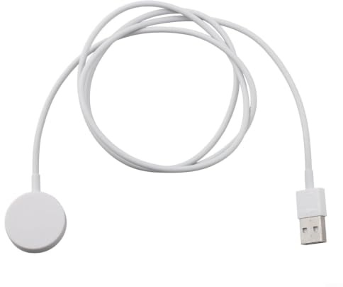 Smartwatch-Ladegerät für Fossil für Gen 1, 2, 3, Ersatz-Ladekabel, USB-Kabel, Schnellladeständer, schwarz, 10 cm (weiß)