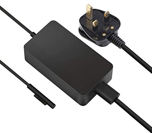 SUPERNIGHT Surface Pro Surface Laptop Charger 44W 15V 2.58A Power Supply Portable Charger Compatible Microsoft Surface Pro 6 Pro 5 Pro 4 Pro 3 Surface Laptop & Surface Go with 5V 1A USB Charging Port